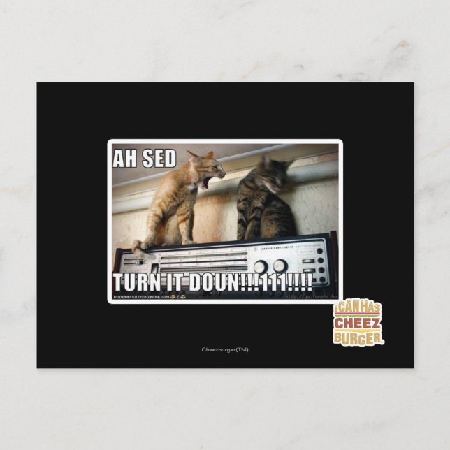 Ah Sed Dreh es ab! Postkarte (Vorderseite)