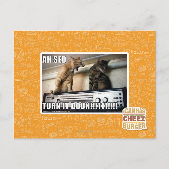 Ah Sed Dreh es ab! Postkarte (Vorderseite)