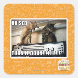 Ah Sed Dreh es ab! Quadratischer Aufkleber
