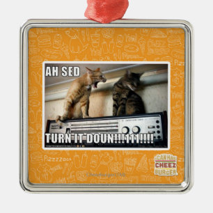 Ah Sed-Drehung es unten!! Silbernes Ornament