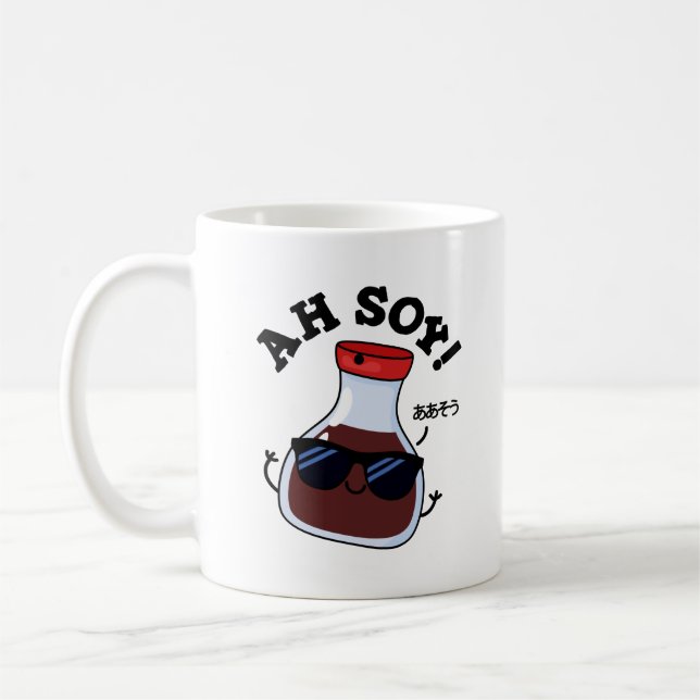 Ah Soy Funny Soy Sauce Pub Kaffeetasse (Links)