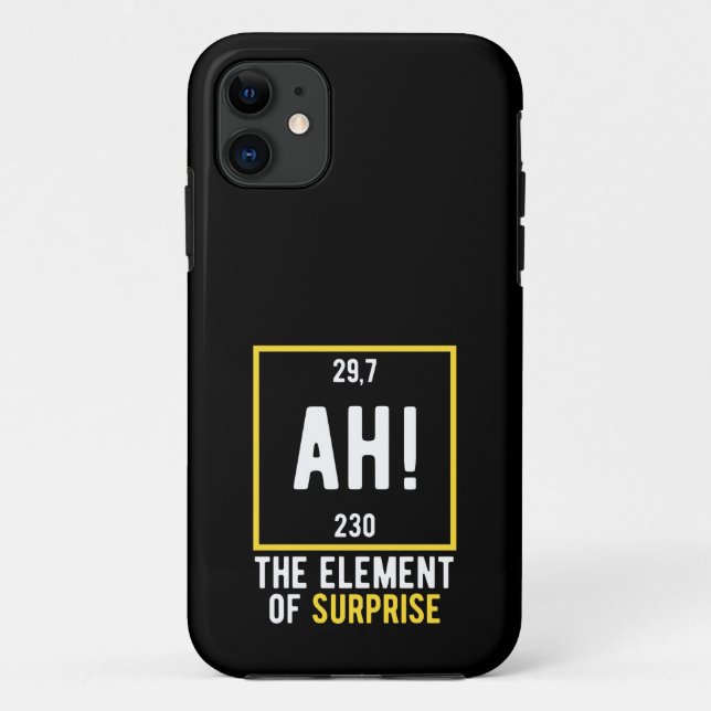 Ah The Element of Surprise Case-Mate iPhone Hülle (Rückseite)