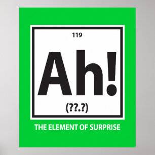 Ah!  The element of surprise Poster