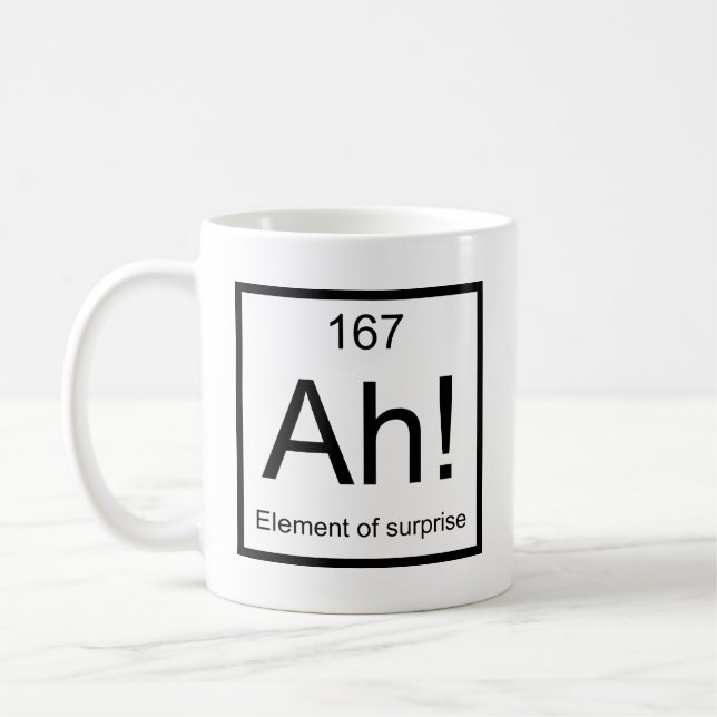 Ah! Überraschungselement-Kaffeetasse Kaffeetasse (Links)