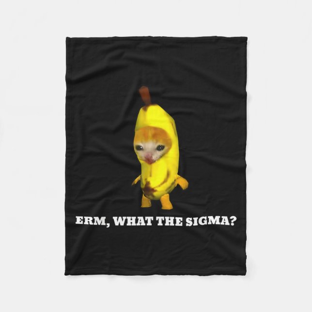 Äh, Was Sigma_ Cat Meme Männer Frauen Mädchen Kind Fleecedecke (Vorderseite)