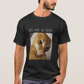 Äh, Was zum Sigma Lustige Katzen-Meme T-Shirt