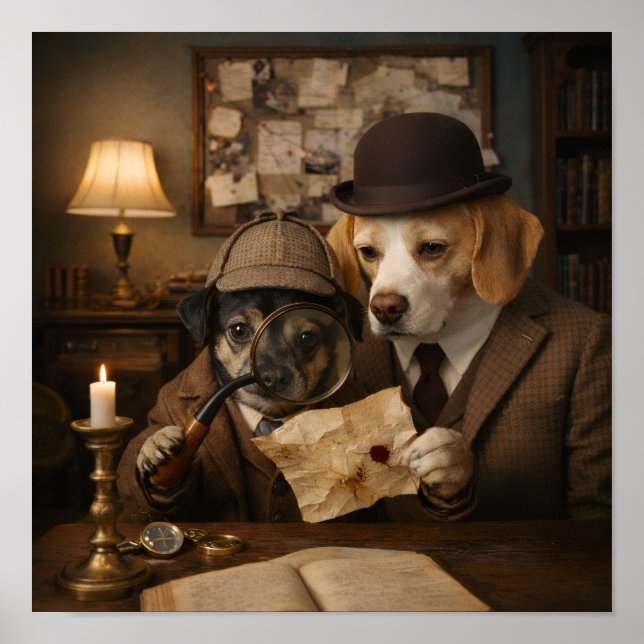 "Aha, A Clue!" Poster (Vorne)