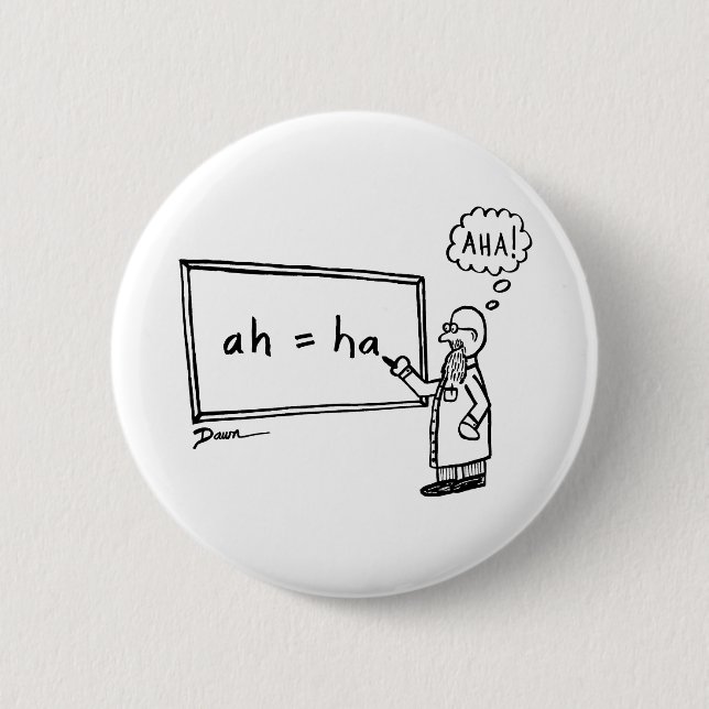 Aha! Button (Vorderseite)