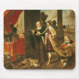 Ahasuerus, das Mordecai seinen Schatz zeigt Mousepad