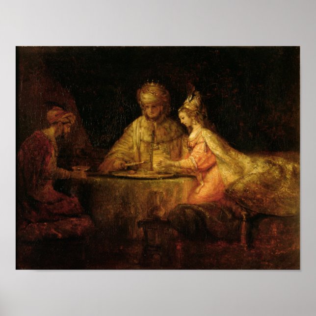 Ahasuerus, Haman und Esther, c.1660 Poster (Vorne)