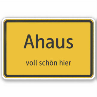 Ahaus Aufkleber Sticker Autoaufkleber