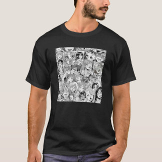 Ahegao Otaku Anime Dripping Drooling Anime Weeb Lo T-Shirt