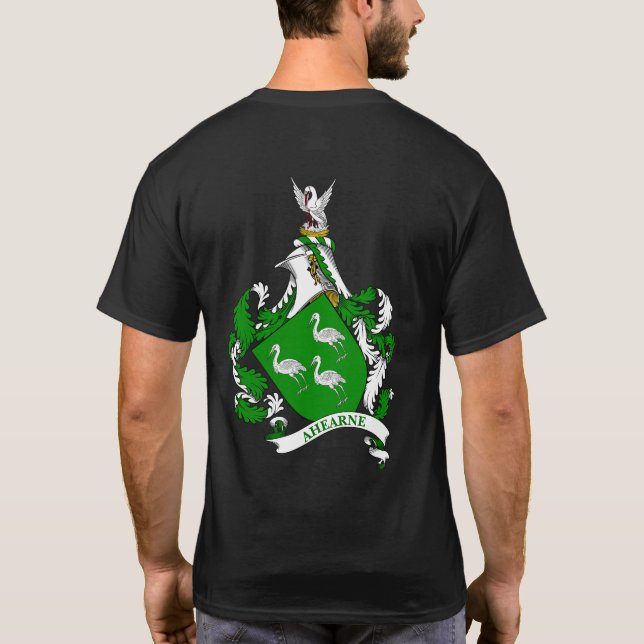 Aherne Coat of Arms Personalisiert T-Shirt (Rückseite)