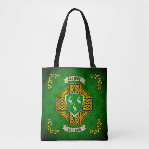 Aherne Irish Shield & Celtic Cross Personalisiert 