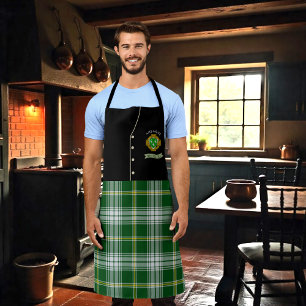 Aherne Irish Shield & Tartan Personalisiert Kilt Schürze