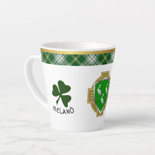 Aherne Irish Shield & Tartan Personalisiert Milchtasse