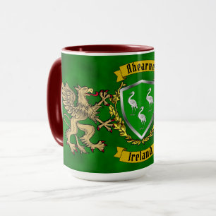 Aherzne Irish Shield & Griffins Personalisiert Tasse