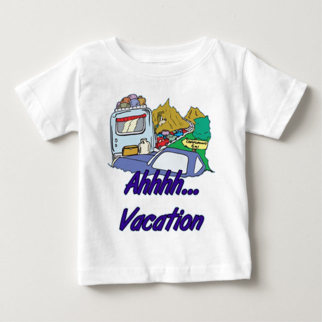 Ahh Vacation Camping Baby T-shirt (Vorderseite)