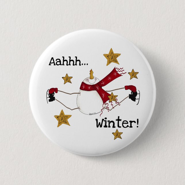 AHHH WINTER BUTTON (Vorderseite)