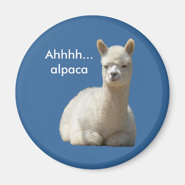 Ahhhh Alpaca Magnet (Vorne)