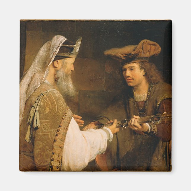 Ahimelech, der David das Schwert von Goliath gibt Magnet (Vorne)