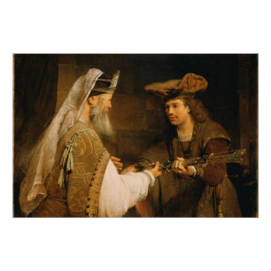 Ahimelech, der David das Schwert von Goliath gibt Poster