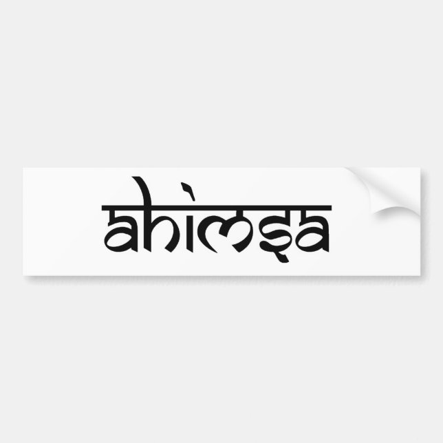 Ahimsa - buddhistische und hindische Lehre Autoaufkleber (Vorne)
