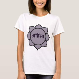 Ahimsa Lotos lila T-Shirt