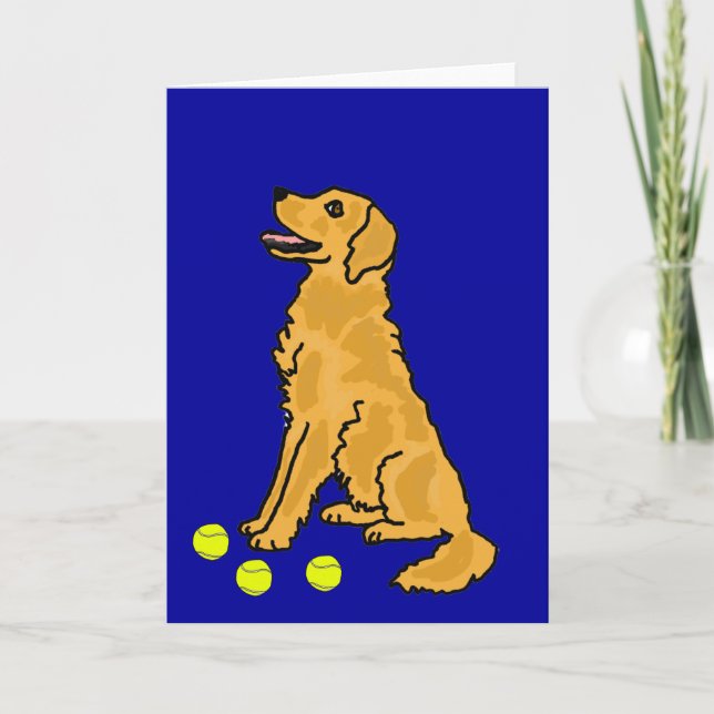 AHL-, golden retriever Gruß oder Notecards Karte (Vorderseite)