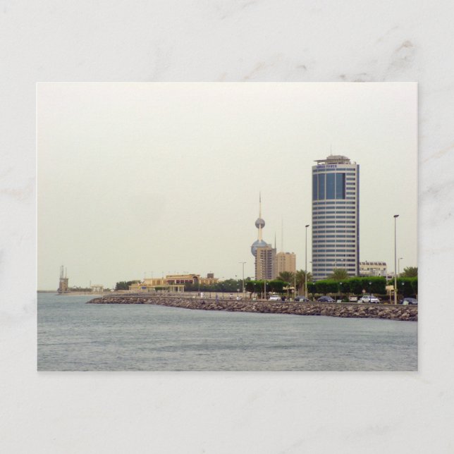 Ahmad Tower, Kuwait-Stadt Postkarte (Vorderseite)