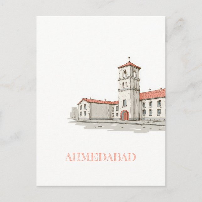 Ahmedabad India Travel Postcard Postkarte (Vorderseite)