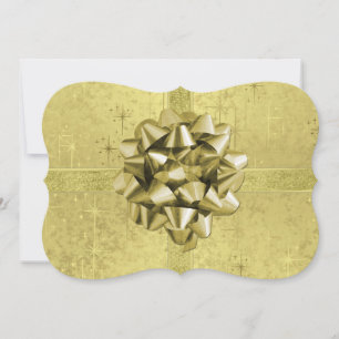 Ähnelt einem Weihnachtsgeschenk aus Gold Foil Feiertagskarte