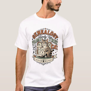 Ahnenforschung Familienbaum Katze Genealogie Famil T-Shirt