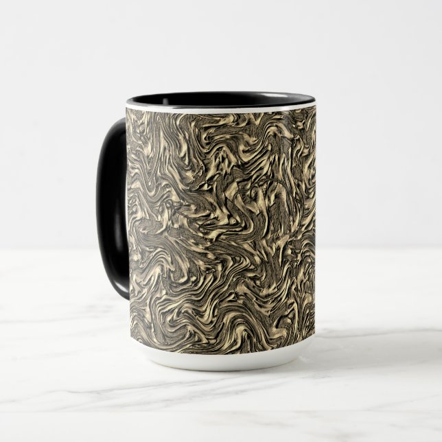 Ähnlich der Wandstruktur in Wildleder- oder Khaki- Tasse (Vorderseite Links)