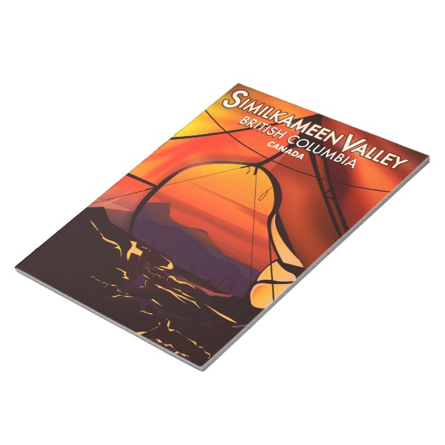 Ähnliches Land, kanadisches Reiseplakat Notizblock (angewinkelt)