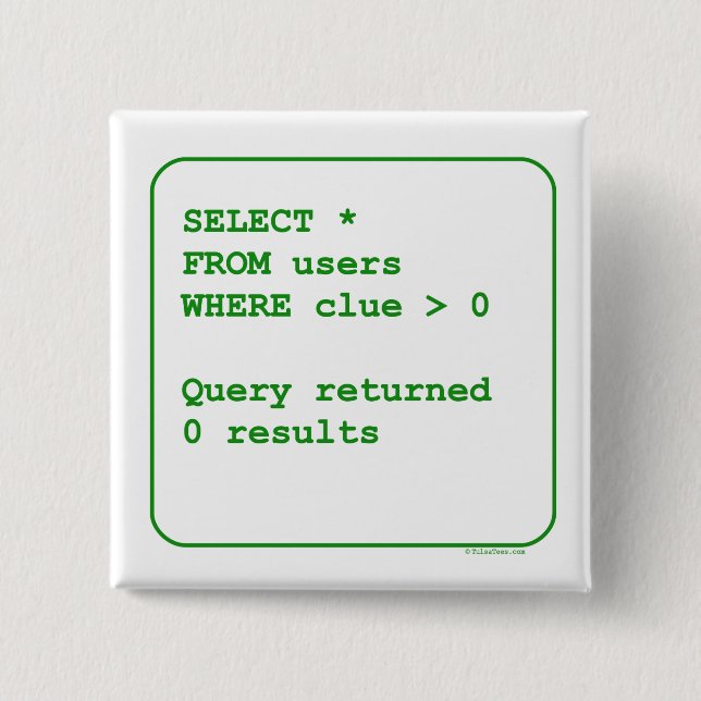 Ahnungslose Benutzer Button (Vorderseite)