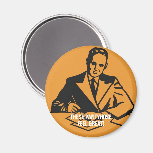 Ahnungsloser Geschäftsführer Magnet (Vorderseite/Rückseite)