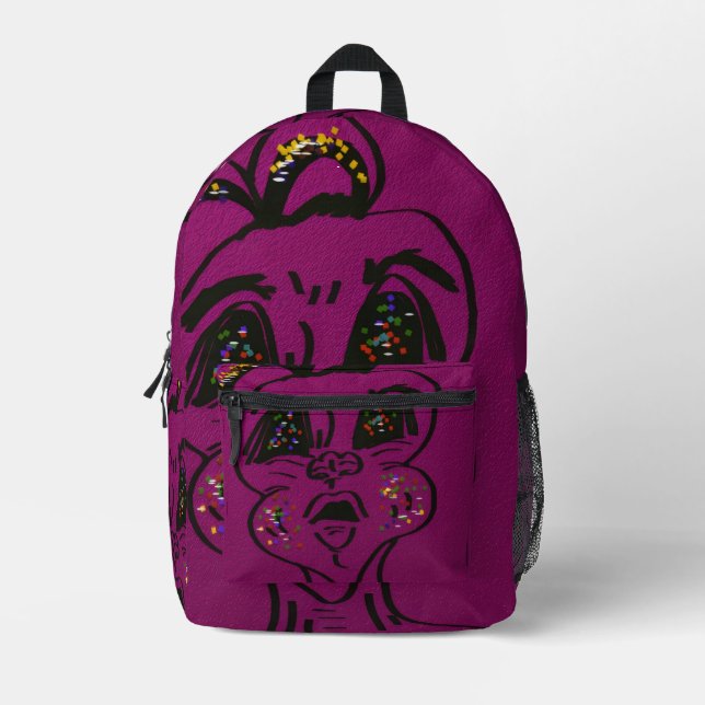 Ahnungsloser Hase  Bedruckter Rucksack (Vorderseite)