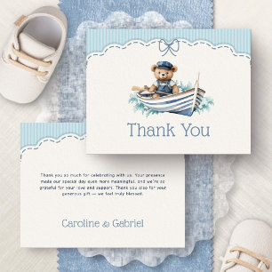 Ahoi, es ist ein Junge! Bären-Baby Shower Danke sc