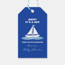 Ahoi Es ist ein Junge! Nautical Baby Shower Danke 