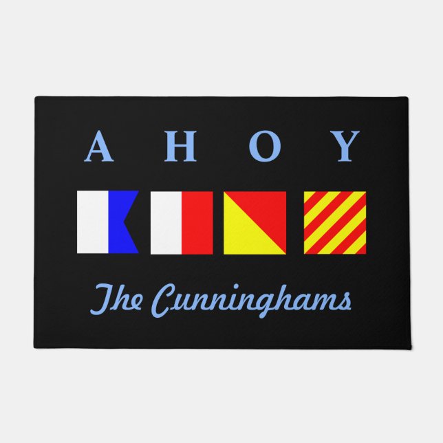 Ahoi personalisiert fußmatte (Vorderseite)