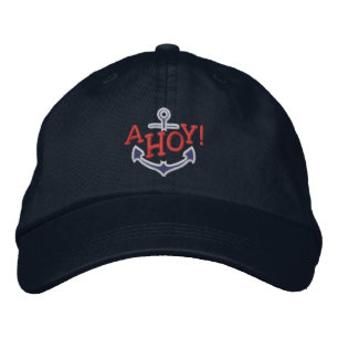 AHOI! Seegruß-Stickerei Bestickte Baseballkappe