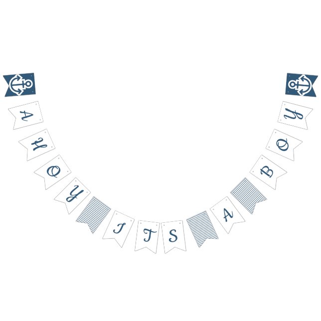 Ahoi sein eine Jungen-Seeflagge Wimpelkette (Alle)