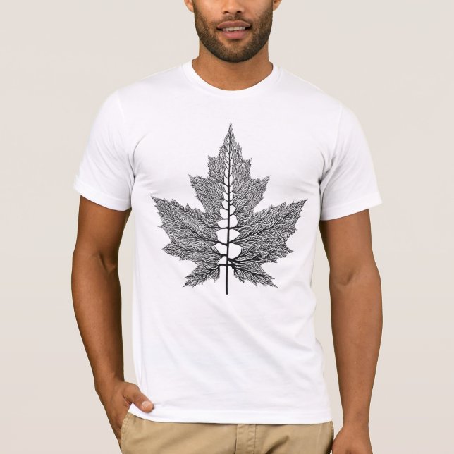 Ahorn-Adern T-Shirt (Vorderseite)