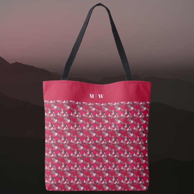 Ahorn-Blätter auf einem Kohleuntergrund Tote Beute (Maple Leaves on a Charcoal Background Tote Bag by The Canadian Outpost Shop)