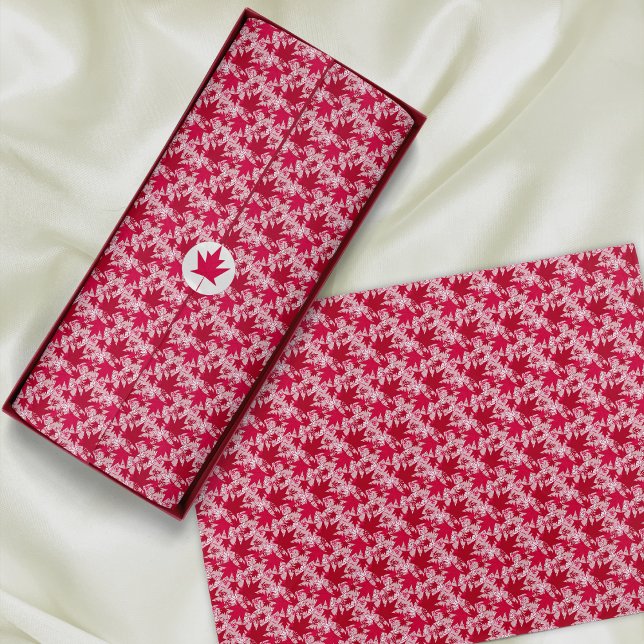 Ahorn-Blätter auf rosa Hintergrund Seidenpapier (Von Creator hochgeladen)