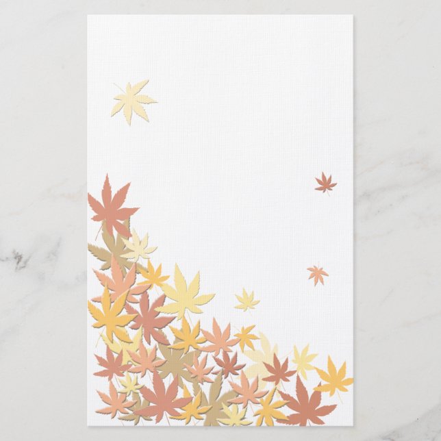 Ahorn-Blätter Briefpapier (Vorderseite)