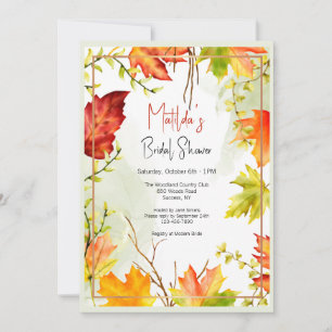 Ahorn-Blätter Einladung