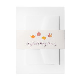 Ahorn-Blätter fallen Babydusche Einladungsbanderole