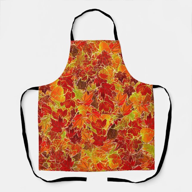 Ahorn-Blätter im Herbst/Herbst Schürze (Vorderseite)